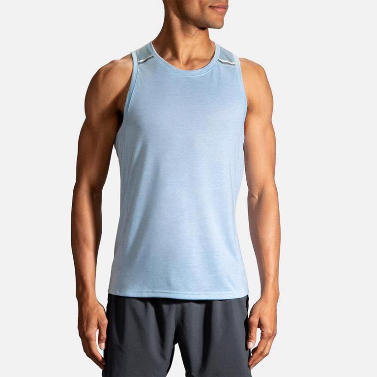 Brooks Distance - Mens Running Tank Top - Blue (86120BNYJ)
